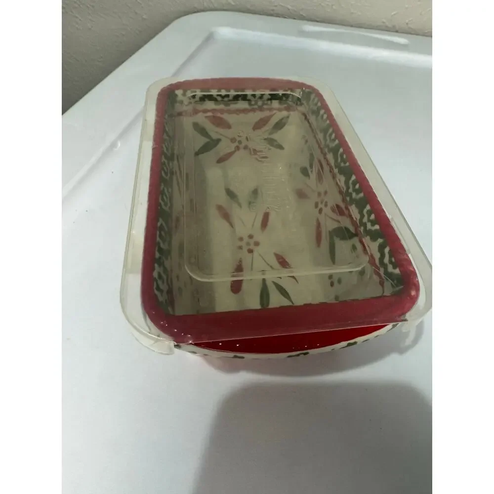 Temptations Old World Festive 12 oz Mini Loaf Dish w/ Lid